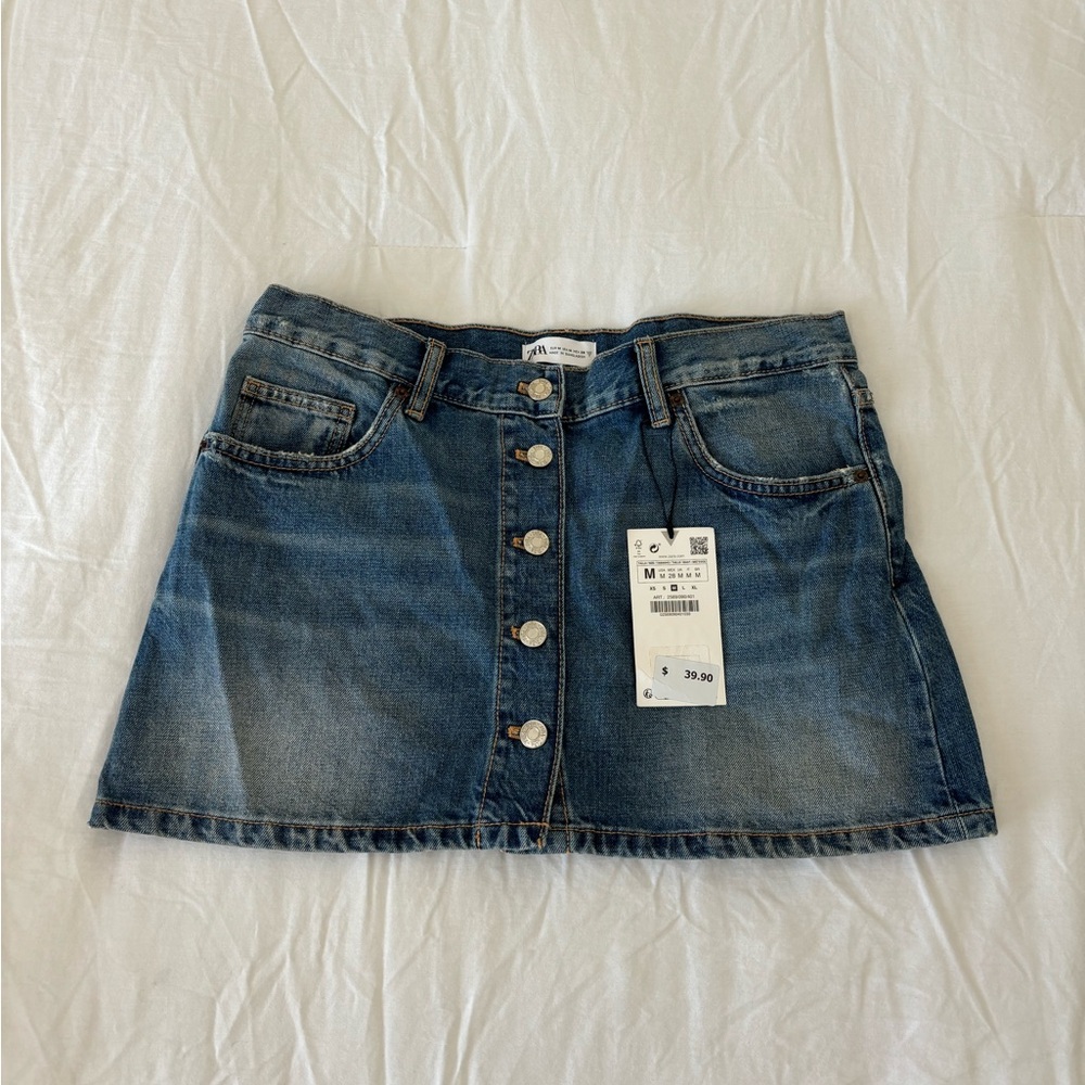 Zara Denim Mini Skirt